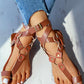 Toe Ring Buckled O ring Design Flat Sandals
