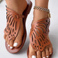 Butterfly Wings Pattern Toe Post Flip Flops