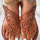 Butterfly Wings Pattern Toe Post Flip Flops