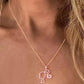 1pc Hollow Rhinestone Barbie Head Shaped Pendant Necklace