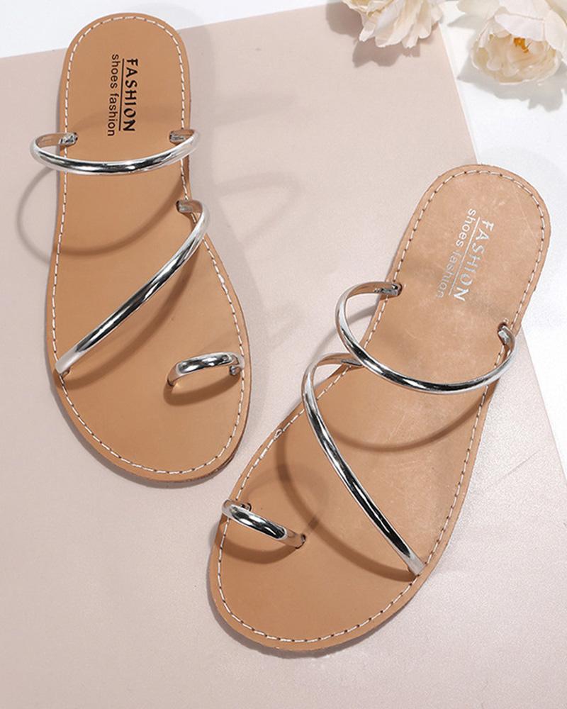 Toe Ring Summer Beach Flip Flops