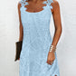 Hollow Out Lace Patch Casual Dress