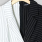 Contrast Color Striped Insert Blazer Dress