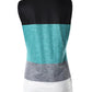 Colorblock Fake Two Piece Button Front Tank Top