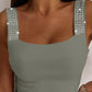 Rhinestone Embellished Cami Tank Top