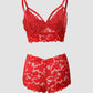 Bow Decor Lace Lingerie Set