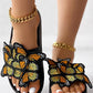 Embroidery Butterfly Slippers Fashionable Summer Sandals