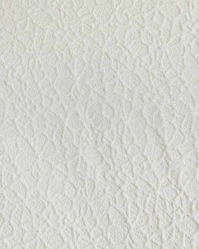 Contrast Lace Beaded Lantern Sleeve Top