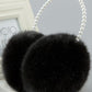 1PCS Faux Fur Beaded Winter Earmuffs Ear Warmers