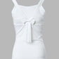 Thick Strap Backless Bowknot Design Top