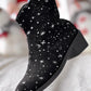 Star Chunky Heel Ankle Boots