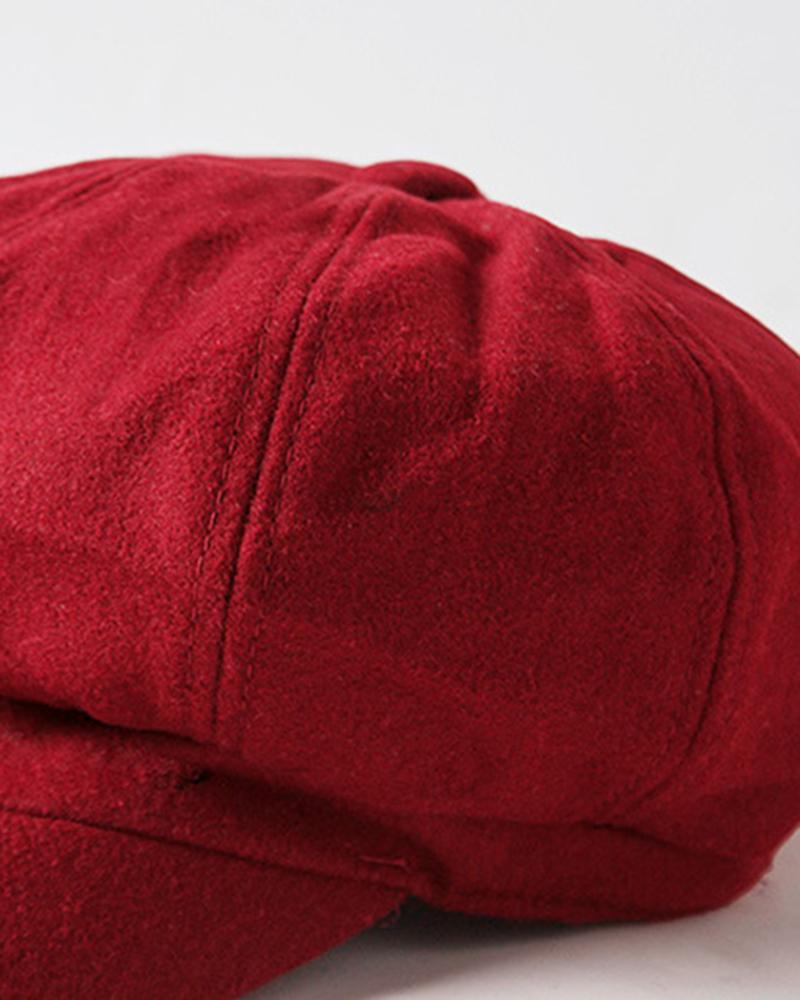 Fashinable Vintage Quilted Peaked Cap