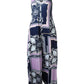 Plus Size Baroque Scarf Print Wide Leg Jumpsuit