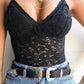 Spaghetti Strap Crochet Lace Cami Top