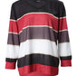 Colorblock Striped Long Sleeve Casual Top