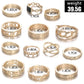 13PCS Geometric & Star Design Rings Set