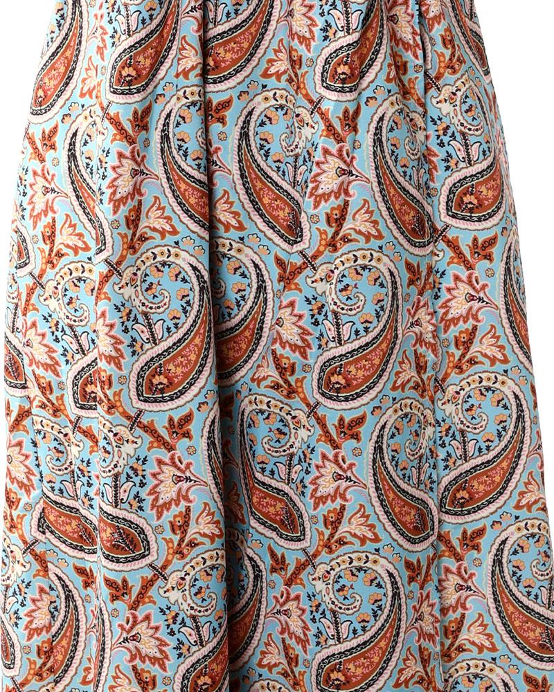 Floral Print Short Sleeve Loose Boho Dress