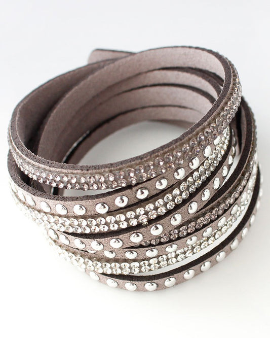 1pcs Leather Multi layer Wide Bracelet