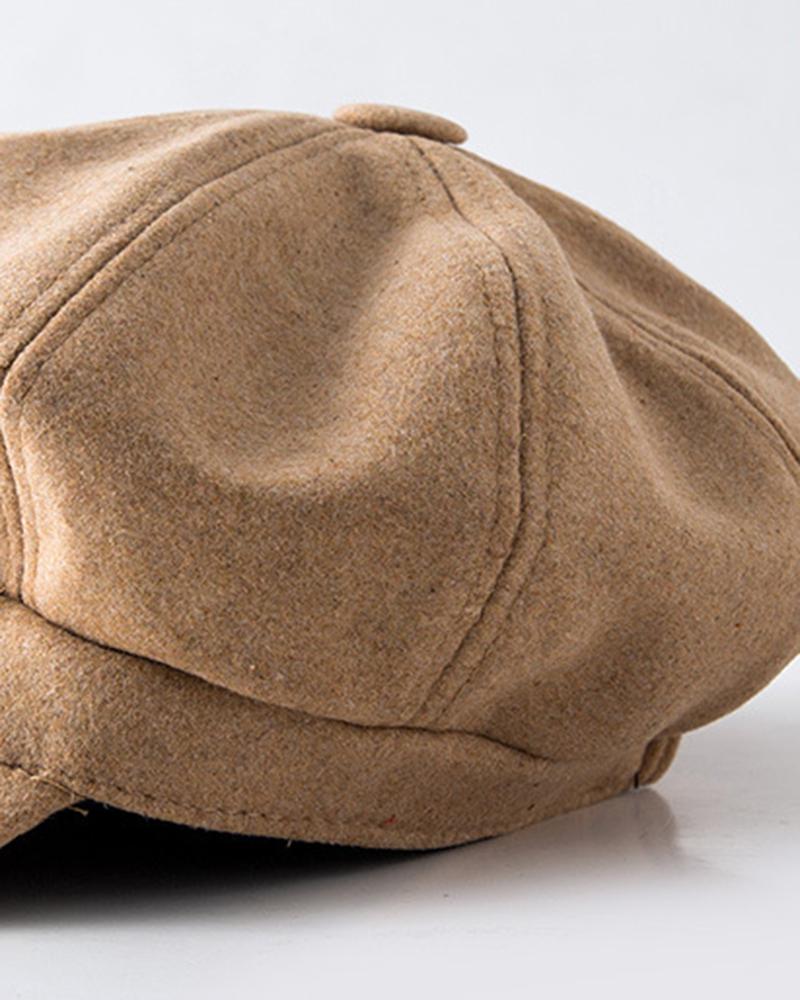 Fashinable Vintage Quilted Peaked Cap