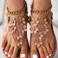 Flower Pattern Slingback Summer Beach Slippers