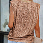 O neck Allover Sequin Top