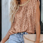 O neck Allover Sequin Top