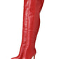 Zipper Design Over The Knee Stiletto Heel Boots