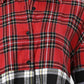Colorblock Plaid Print Long Sleeve Button Down Shirt