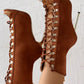 Lace up Ankle Boots Stiletto Heeled Bootie Sandals