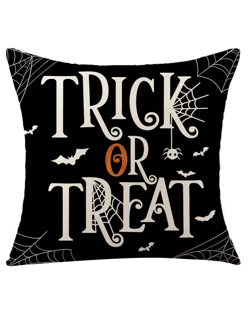 Halloween Letter Pumpkin Graphic Print Pillow Covers Home Decor Sofa Throw Pillow Case Cushion Covers