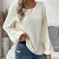 Contrast Lace Long Sleeve Top