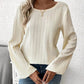 Contrast Lace Long Sleeve Top