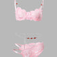 Chain Decor Lace Lingerie Set