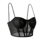 Spaghetti Strap Sequin Corset Top