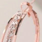 1Pair Exquisite Rhinestone Decor Large Circle Hoop Earrings