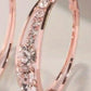 1Pair Exquisite Rhinestone Decor Large Circle Hoop Earrings