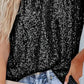 Allover Sequin Round Neck Tank Top