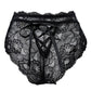 Criss Cross Scallop Trim Lace Panty
