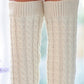 1Pair Cable Knit Leg Warmers