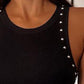 Studded Decor Casual Tank Top