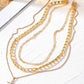 1pcs Hollow Out Multi layered Cross Pendant Necklace