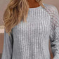 Eyelet Embroidery Long Sleeve Top