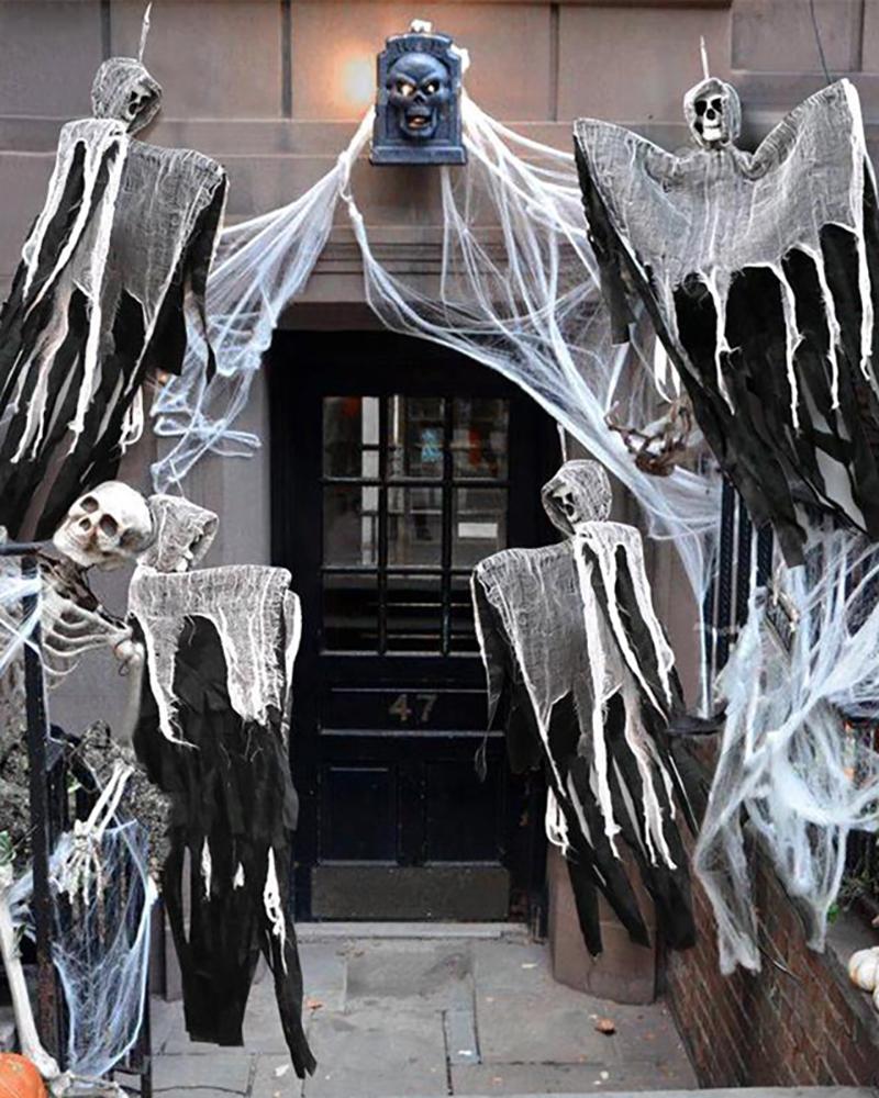 Ghost Halloween Decorations Hanging Scary Creepy Grim Reaper For Halloween Party Haunted House KTV Bar Decorations