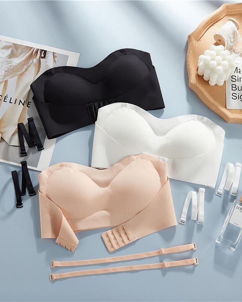 Multi way Wear Strapless Bra With Detachable Strap