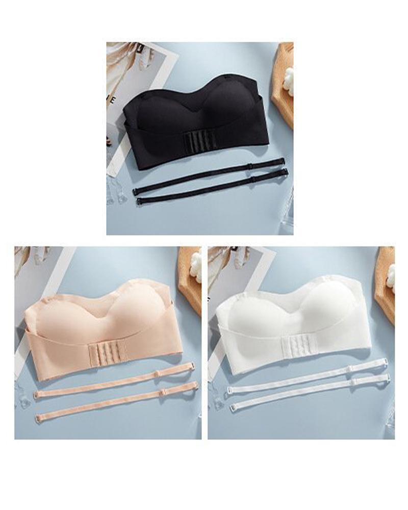 Multi way Wear Strapless Bra With Detachable Strap