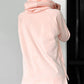 Zipper design Slit Long Sleeve Hoodie