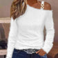 Cold Shoulder Long Sleeve Fluffy Top