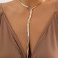 1pc Snake Herringbone Tassel Minimalist Necklace