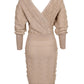 Button Front Geo Textured Work Dress