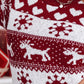 Christmas Elk Heart Snowflake Print Knit Casual Dress